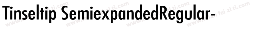 Tinseltip SemiexpandedRegular字体转换